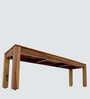 Terence Sheesham Wood Dining Bench In Brown Finish