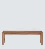 Terence Sheesham Wood Dining Bench In Brown Finish