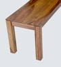 Terence Sheesham Wood Dining Bench In Brown Finish