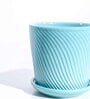 Terquess Blue Ceramic Desk Pot
