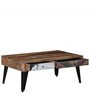 Emmett Solid Wood Coffee Table In Distress Finish
