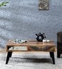 Emmett Solid Wood Coffee Table In Distress Finish