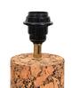 Blue Terra Column Table Lamp in Natural Cork with Lampshade