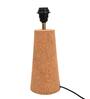 Blue Terra Conica Table Lamp in Natural Cork with Lampshade