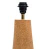 Blue Terra Conica Table Lamp in Natural Cork with Lampshade