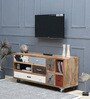 Terra Solid Wood TV Console in Distress Finish