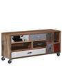Terra Solid Wood TV Console in Distress Finish