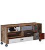 Terra Solid Wood TV Console in Distress Finish