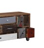 Terra Solid Wood TV Console in Distress Finish