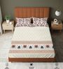 Terra Floral 200 TC Cotton Single Bedsheet with 1 Pillow Cover