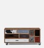 Terra Solid Wood TV Console in Distress Finish