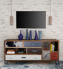Terra Solid Wood TV Console in Distress Finish