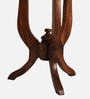 Terra Teak Wood End Table In Walnut Finish