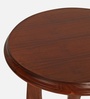 Terra Teak Wood End Table In Walnut Finish