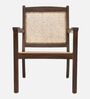 Terra Teak Wood Arm Chair In Brown Colour