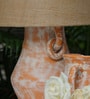 Terracotta color distree finish table lamp