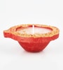 Terracotta Designer Scented Diya Candle Set Of 4 For Diwali Gifting