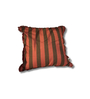 Brown  Striped Striped Cotton Stripe 18x18 inches Cushion Cover