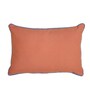Terracotta Solid Cotton 24 x 16 Inches Cushion Covers (Set of 2)