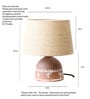 Terracotta White Table lamp