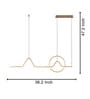 Terrain Gold Smart Voice Asst. Acrylic Chandelier