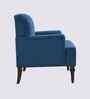 Terren Boucle Fabric Lounge Chair In Blue Colour