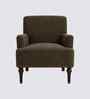 Terren Boucle Fabric Lounge Chair In Brown Colour