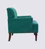 Terren Boucle Fabric Lounge Chair In Green Colour