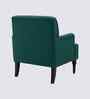 Terren Boucle Fabric Lounge Chair In Green Colour