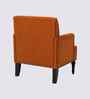 Terren Boucle Fabric Lounge Chair In Orange Colour