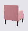 Terren Boucle Fabric Lounge Chair In Pink Colour