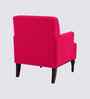 Terren Boucle Fabric Lounge Chair In Red Colour