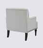 Terren Boucle Fabric Lounge Chair In White Colour