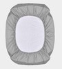 Terry (72x72) Cotton Waterproof King Size Mattress Protector in Grey Colour