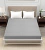 Terry (72x72) Cotton Waterproof King Size Mattress Protector in Grey Colour