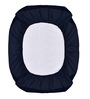 Terry (78x48) Cotton Waterproof Queen Size Mattress Protector in Dark Blue Colour