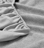 Terry (78x60) Cotton Waterproof Queen Size Mattress Protector in Grey Colour