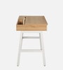 Terry Metal Office Table in Rustic Oak Finish