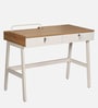 Terry Metal Office Table in Rustic Oak Finish