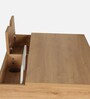 Terry Metal Office Table in Rustic Oak Finish