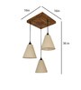 Terzo Jute Shade Cluster Hanging Light
