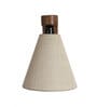 Terzo Jute Shade Solid Wood Wall Sconces