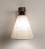 Terzo Jute Shade Solid Wood Wall Sconces