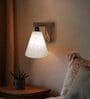 Terzo Jute Shade Solid Wood Wall Sconces