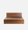 Teshio Queen Size Bed in Columbian Walnut Finish
