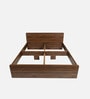 Teshio Queen Size Bed in Columbian Walnut Finish