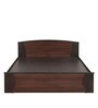 Tessa Queen Size Bed in Brown Finish with Box Storage