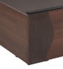 Tessa Queen Size Bed in Brown Finish with Box Storage