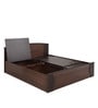Tessa Queen Size Bed in Brown Finish with Box Storage