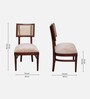 Tessaro Teak Wood Dining Chair In Brown Finish